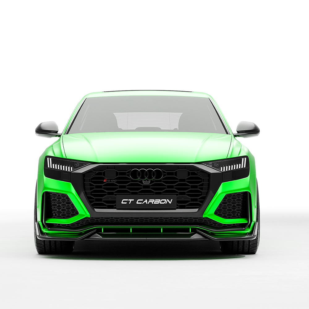 Audi RSQ8 / RS Q8 Carbon Fibre Body Kit 2020+ – CT Design Full Aero Kit & Styling Pack: Front Splitter, Side Skirts, Rear Diffuser, Boot Lip & Roof Spoiler – Pre-Preg Carbon