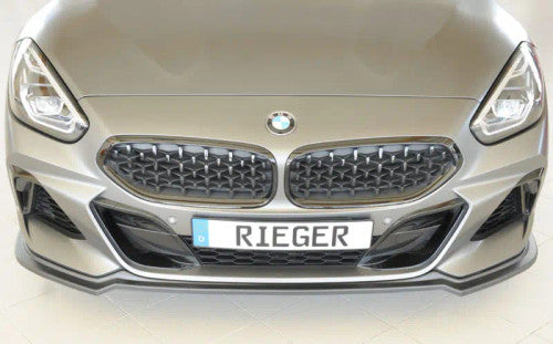Rieger Front Lip Splitter Gloss Black – BMW Z4 G29 M Sport (2019+) Front Bumper Lip / Chin Spoiler / Front Valance Extension / Aero Lip Diffuser Style – Fits G29 G4Z Body Kit Add-On