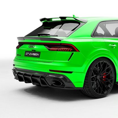 Audi RSQ8 / RS Q8 Carbon Fibre Body Kit 2020+ – CT Design Full Aero Kit & Styling Pack: Front Splitter, Side Skirts, Rear Diffuser, Boot Lip & Roof Spoiler – Pre-Preg Carbon