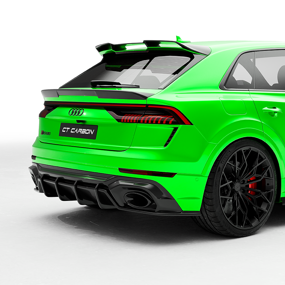 Audi RS Q8 RSQ8 2020+ 4M Carbon Fibre/Fiber Roof Spoiler Rear Roof Wing Tailgate Spoiler - Pre-Preg OEM-Fit Rear Aero by CT Carbon | CT Design