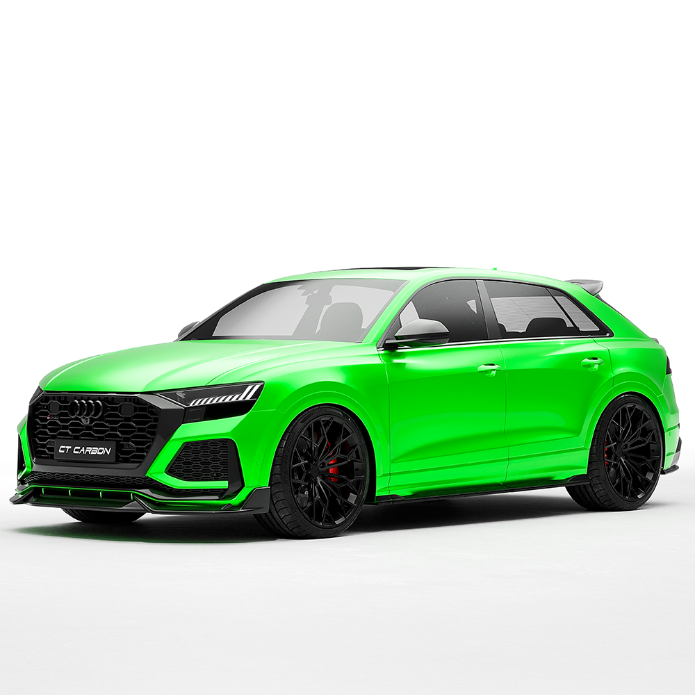 Audi RSQ8 / RS Q8 Carbon Fibre Body Kit 2020+ – CT Design Full Aero Kit & Styling Pack: Front Splitter, Side Skirts, Rear Diffuser, Boot Lip & Roof Spoiler – Pre-Preg Carbon