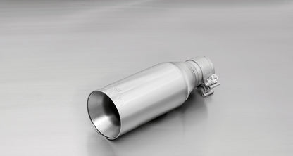 Remus Sports Rear Silencer Back Box Muffler for Audi A3 1.8T 1.8 Turbo (Petrol) - Stainless Steel Axle-Back Performance Exhaust Upgrade - Single 90mm Straight-Cut Polished Chrome Tailpipe/Tip - Bolt-On Fit, OEM+ Sound