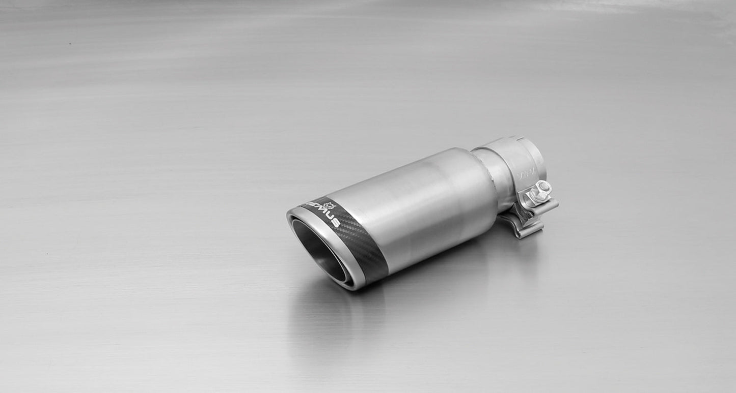 Remus Sport Rear Silencer / Back Box (Left) with Single Exit 84mm Tailpipe - Audi A3 8P 2.0 FSI 110kW 150PS 2003-2012 - Stainless Steel Axle Back Performance Exhaust Muffler, ECE/EEC Approved, Handmade in Austria