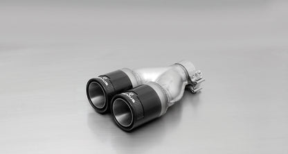 Remus Rear Silencer Back Box Left, Twin 84 mm Tailpipes, for Audi A3 1.9 TDI 8L 1996-2003, Stainless Steel Performance Exhaust, EEC Approved