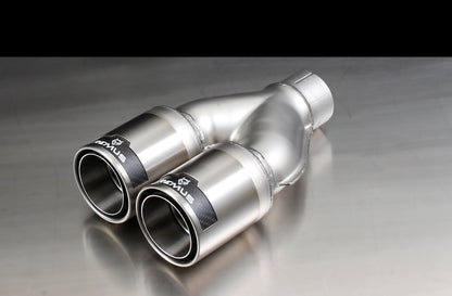 Remus Rear Silencer Back Box/Muffler Left Exit for Audi A3 8L 1.9 TDI 66kW (1996-2003) - Twin 84mm Tailpipes - Stainless Steel - EEC Approved