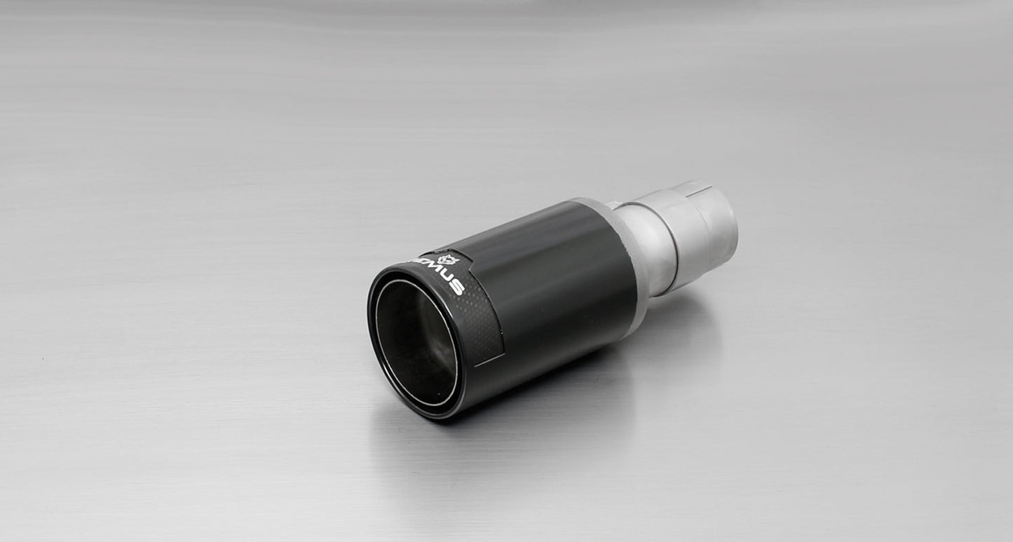 Remus Performance Exhaust Rear Silencer Back Box, Left Exit, Single 98mm Tailpipe, Stainless Steel, EEC Approved - Audi A3 8P 2003-2012, 1.9 TDI / 2.0 FSI (110 kW)