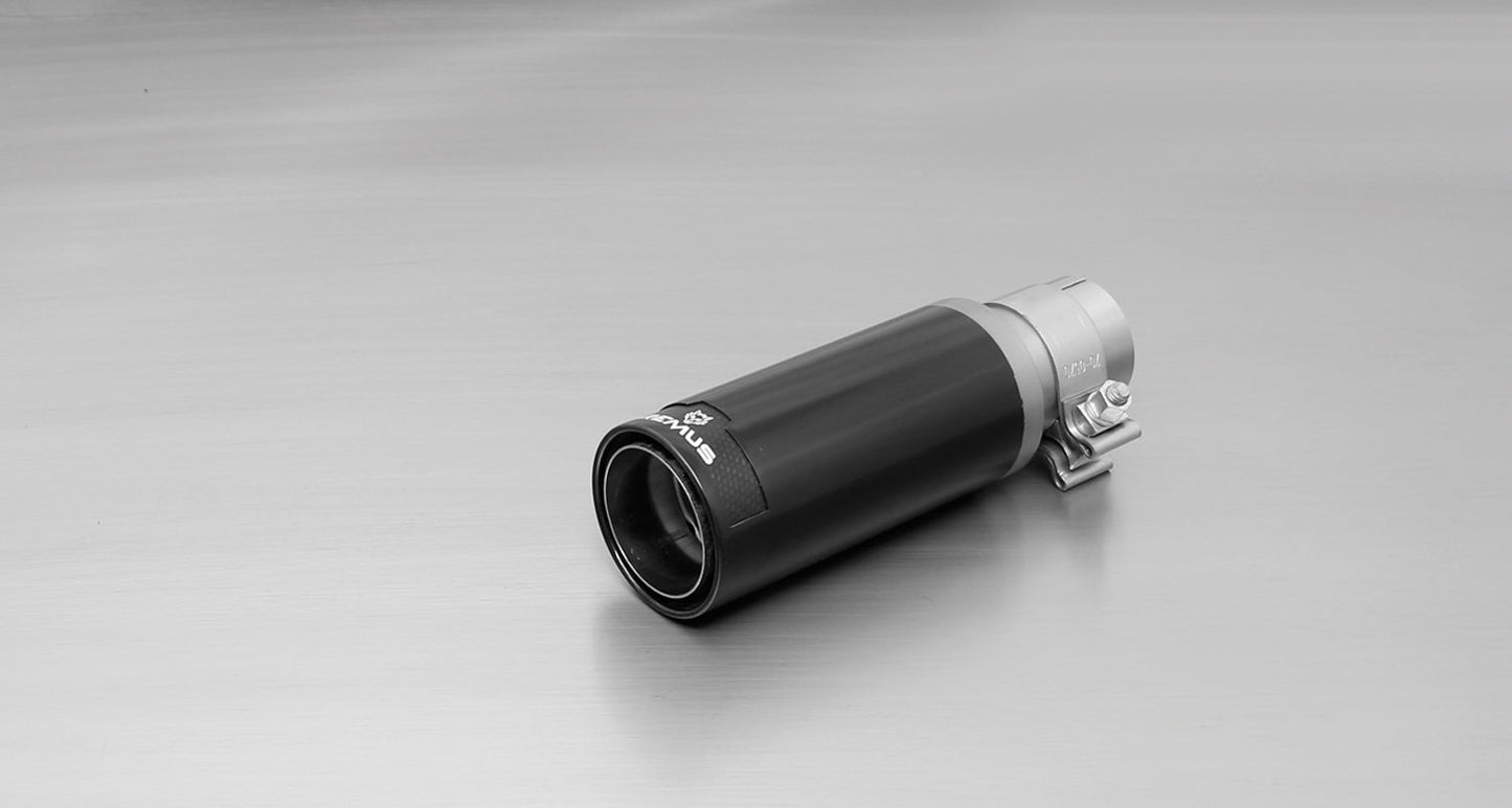 Remus Rear Muffler Silencer Back Box Axle-Back for Audi A3 8L Mk1 1.8 Turbo 110kW/150hp (1996-2003) - Left Single Exit 84mm Tailpipe - Stainless Steel Sports Exhaust, ECE Approved, E-Marked