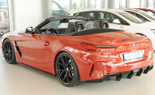BMW Z4 G29/G4Z (2019+) Rear Diffuser/Valance/Bumper Insert - Gloss Black ABS Rear Lip/Apron Splitter Trim/Panel - Rieger Tuning Body Kit Upgrade