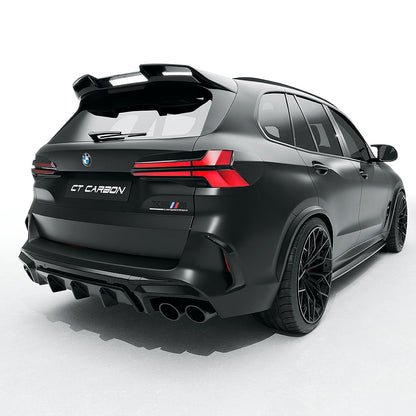 BMW X5M F95 2023+ LCI Prepreg Carbon Fibre Body Kit – CT Carbon Aero Kit: Front Lip, Side Skirts, Rear Diffuser, Roof Spoiler | Facelift X5 M SUV Full Exterior Styling Kit (CT Design)