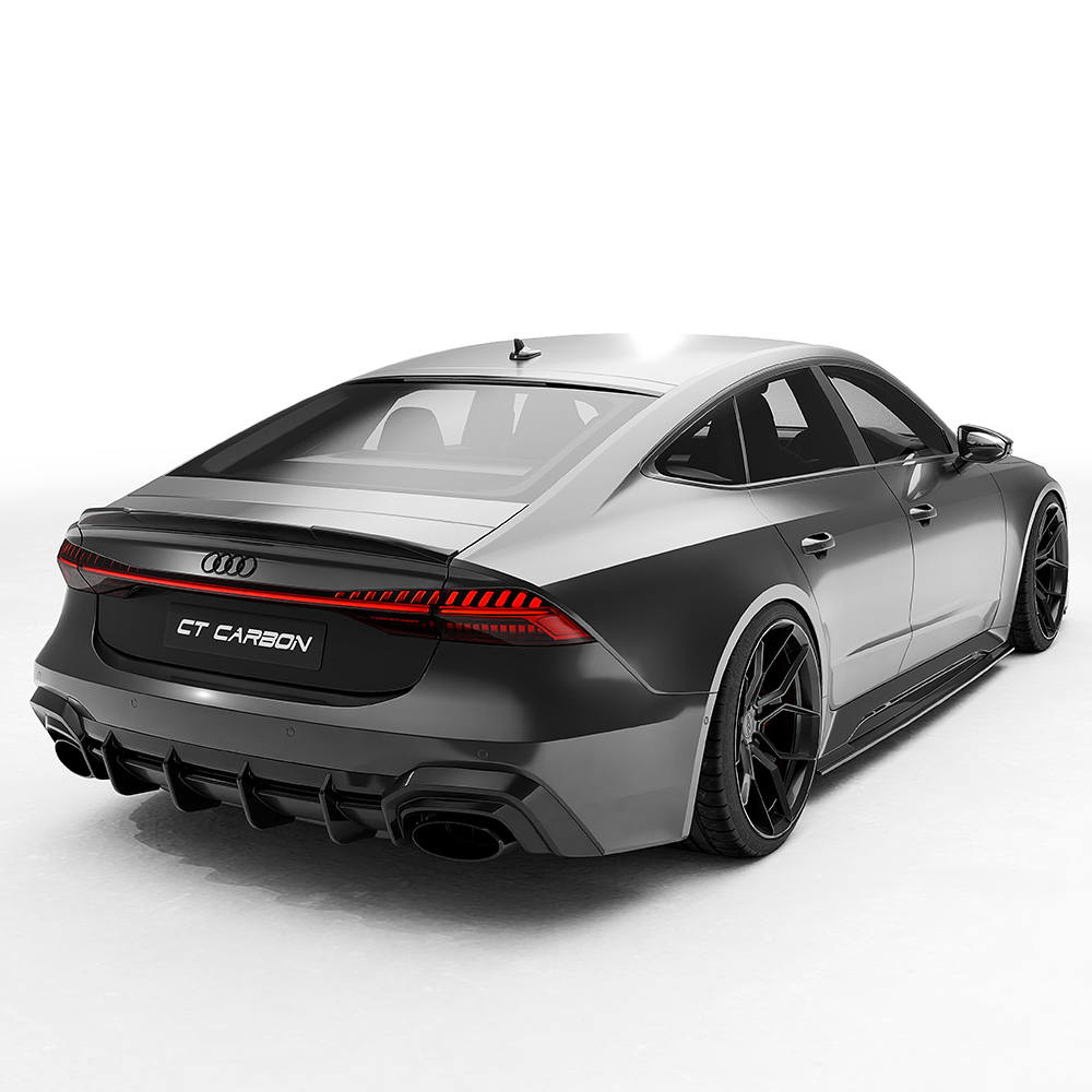 Audi RS7 (RS 7) C8 Sportback Pre-Preg Carbon Fibre Rear Lip Spoiler/Wing by CT Carbon – Tailgate Boot Lid Lip, Ducktail, Decklid Hatch Spoiler (2021+)