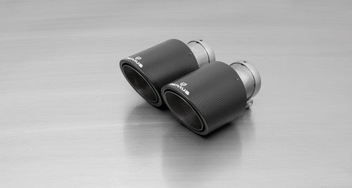 Remus Valved Resonated Cat-Back Performance Exhaust for BMW M240i (F22/F23) - 84mm Stainless Steel, Twin 102mm Angled Carbon Tailpipes with Titanium Internals - Non-GPF, Precise Fit for 2 Series Coupe/Convertible