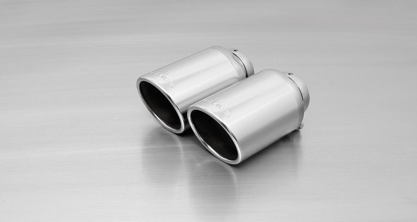 Remus Non-Res Cat-Back Exhaust for VW Golf GTI Mk7/MKVII 2.0 TSI CHHA (Pre-Facelift, Non-OPF) | Sports Catback / Back Box, Resonator Delete Style, Straight-Through | Twin 102mm Tips | Stainless Steel | ECE Approved, Bolt-On, Made in Austria