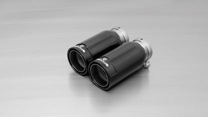 Remus Non-Resonated Cat Back Exhaust System for Audi A3 1.4 TFSI 8V (2012+ Hatchback) - Stainless Steel, Twin 84mm Tips, EEC Approved, Handmade in Austria