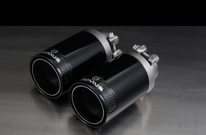 Remus Non-Resonated Cat-Back Exhaust System for Volkswagen Golf GTI Edition 35 Mk6 2.0 TSI (2011-2012) - Dual 98mm Tips (Carbon or Black Chrome), Stainless Steel, EEC Homologated, No GPF