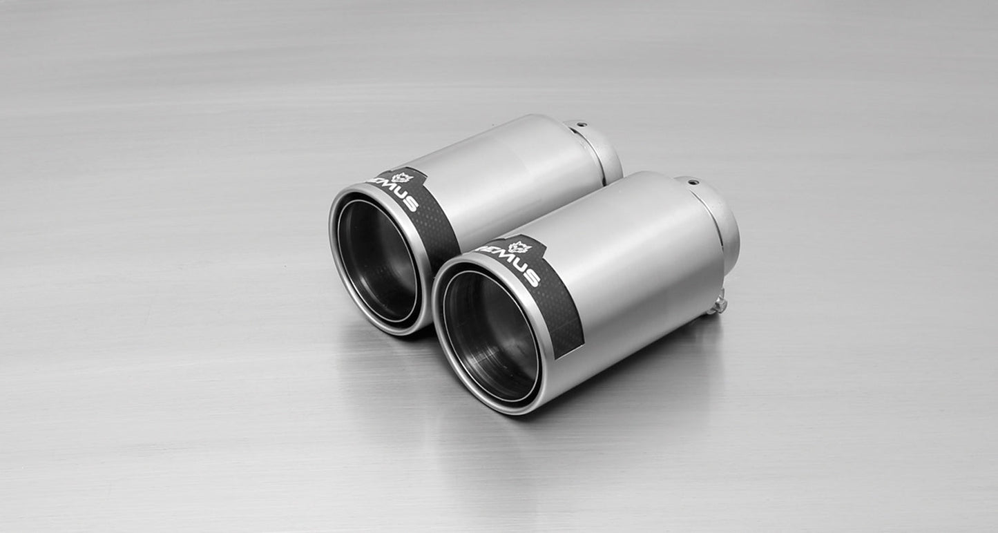 Remus Non-Resonated Cat-Back Exhaust System for Volkswagen Golf GTI Edition 35 Mk6 2.0 TSI (2011-2012) - Dual 98mm Tips (Carbon or Black Chrome), Stainless Steel, EEC Homologated, No GPF