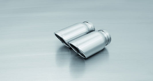 Remus Non-Resonated Performance Cat-Back Exhaust for Audi A3 8V Hatchback 1.4 TFSI 90 kW 2012+ CMBA - Quad 84 mm Angled Rolled-Edge Chrome Tips - L/R Exit, Stainless Steel