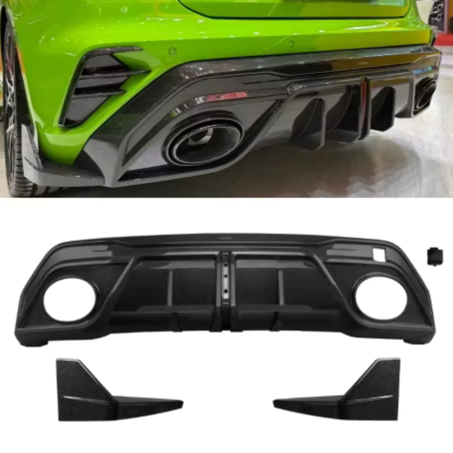 Audi RS3 8Y.5 2025 Carbon Fiber Rear Diffuser V2 Kit