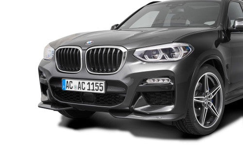 AC Schnitzer Front Splitter / Lip Spoiler Kit for BMW X3 G01 M Sport, M Aerodynamics Package SA715 - Front Bumper Extensions, Front Bumper Lip, Lower Valance Aero Trims, Paint-Ready Primer - OEM Plus Styling Upgrade (2017-2024)