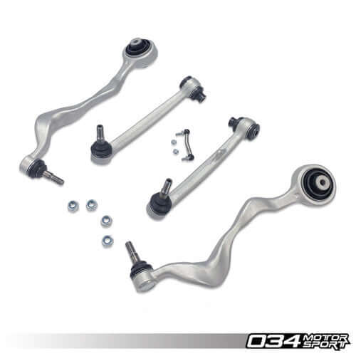 034Motorsport Density Line Front Lower Control Arm / Wishbone Kit for BMW 3 Series E90 E91 E92 E93 (E9X) - M3-Style Camber Arms, Heavy-Duty Ball Joints & 65A Bushings - Direct-Fit Fast Road Track Suspension Upgrade