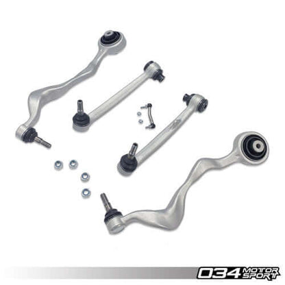 034Motorsport Density Line Front Lower Control Arm / Wishbone Kit for BMW 3 Series E90 E91 E92 E93 (E9X) - M3-Style Camber Arms, Heavy-Duty Ball Joints & 65A Bushings - Direct-Fit Fast Road Track Suspension Upgrade