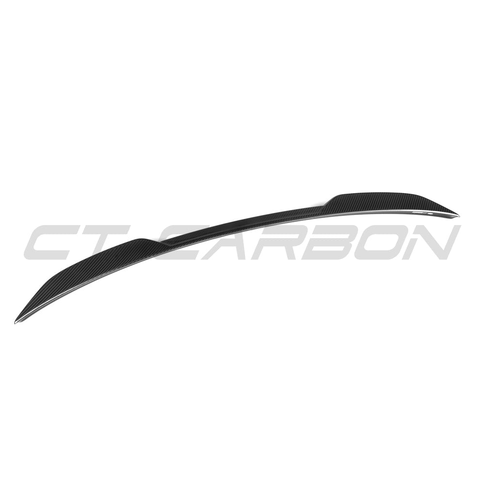 BMW M4 G82 / 4 Series G22 Coupe Autoclaved Dry Carbon Fibre/Fiber Rear Lip Spoiler - DA Style Pre-Preg Boot/Trunk Lip by CT Carbon (2020+ 2021+) Gloss Twill Weave