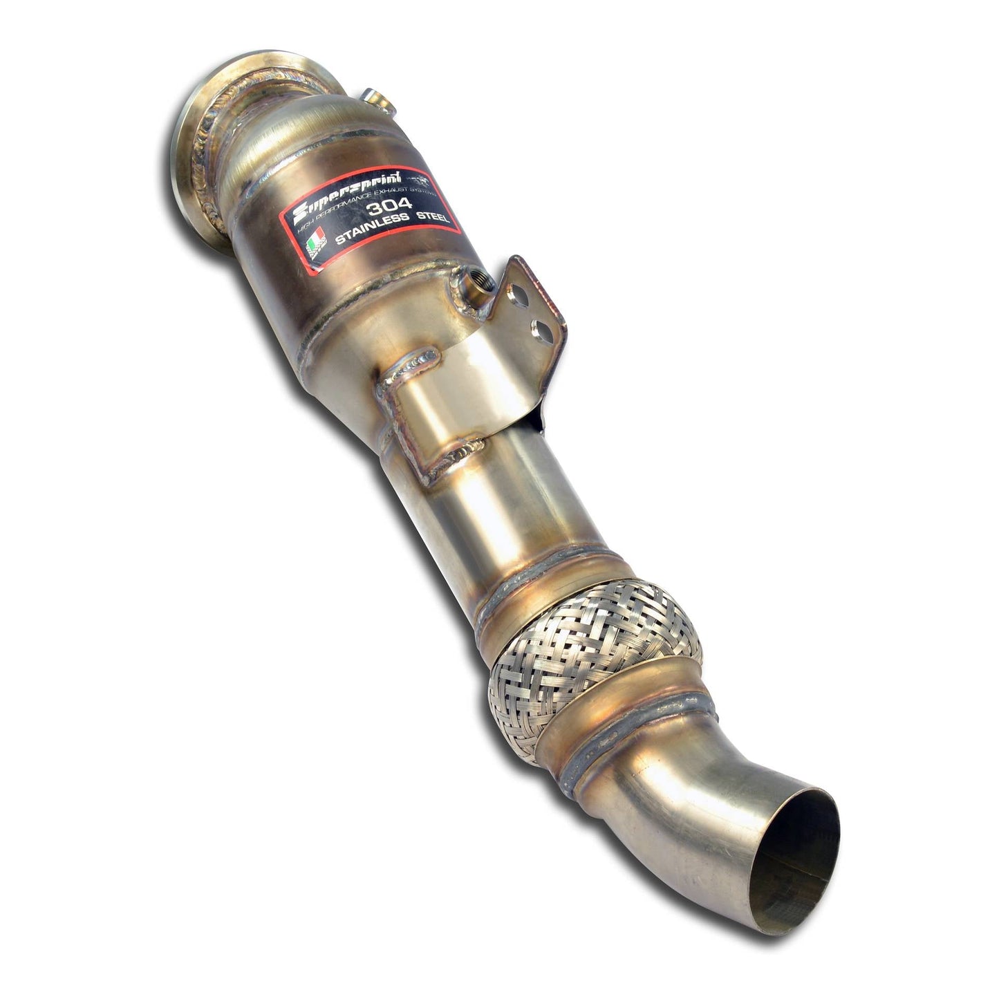 Supersprint B58 100 Cell High-Flow Catted Downpipe / Sport Catalyst Front Pipe for BMW 40i & M40i (M240i 340i 440i 540i 640i 740i X3/X4 M40i) Direct-Fit Performance Catalytic Converter | WRC 100 CPSI | PN 524221