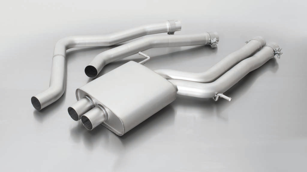 Remus Valved Non-Resonated Cat-Back Exhaust System for Audi RS6 C7 Avant 4.0T TFSI Biturbo V8 (2013-2018) | Performance Sports Catback with OEM Valve/Flap Control | Resonator Delete, Uses OEM Tailpipes | Stainless Steel | ECE Approved | Pre-OPF/No GPF