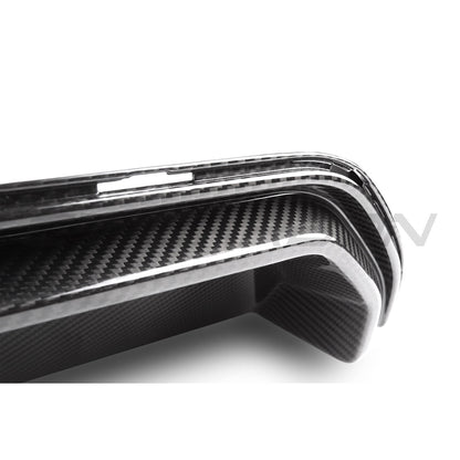 BMW F90 M5 2017-2024 CS Style Rear Diffuser / Rear Valance / Lower Bumper Insert – Pre-Preg Dry Carbon Fibre (Carbon Fiber) – Fits Pre-LCI & LCI, Standard & Competition – Performance Rear Splitter Upgrade