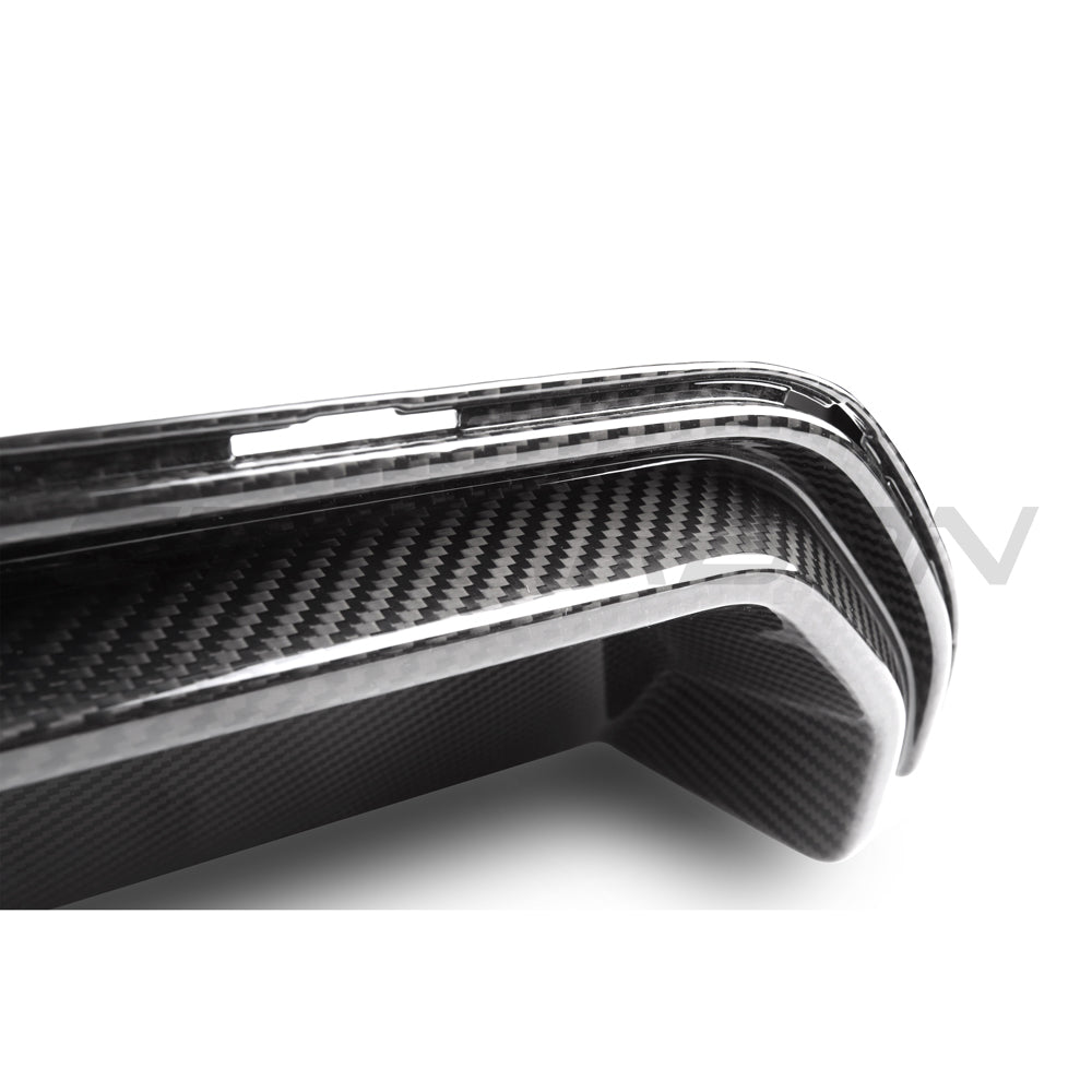 BMW M5 F90 2017-2024 CS Style Rear Diffuser / Rear Valance - Pre-Preg Autoclaved Carbon Fibre (Carbon Fiber) by CT Carbon - Fits LCI & Pre-LCI Saloon/Sedan Bumper Insert / Rear Splitter