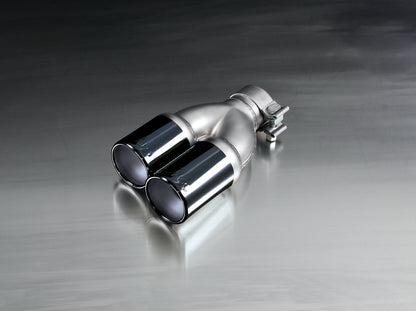 Remus Axle Back Rear Silencer/Back Box/Muffler, Quad 76mm Tailpipes - BMW 4 Series 420d F32/F36 Coupe & Gran Coupe 2013+ (Non-GPF) - Stainless Steel Performance Exhaust, ECE Approved - Polished or Black Chrome Tips