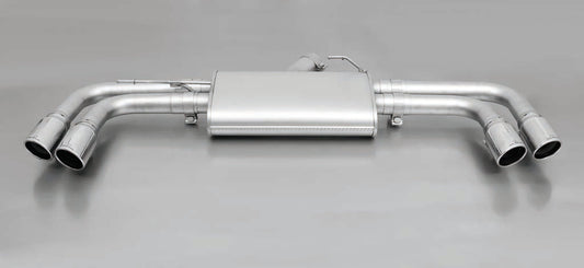 Remus Rear Silencer / Back Box Axle-Back Sports Exhaust for BMW X3 F25 sDrive 18i (2014-2017, 135 kW) - Quad 4x84mm Tailpipes, Stainless Steel, ECE Approved, Road Legal, Non-GPF/OPF Performance Rear Muffler