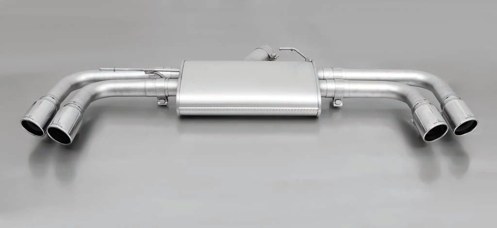 Remus Rear Silencer Left & Right Axle-Back, Quad 4x84mm Tailpipes for BMW X3 F25 xDrive 30d (204 kW) 2016-2017, Stainless Steel, EEC Approved, Non-GPF