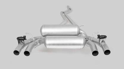Remus Rear Silencer Left/Right With Integrated Valves With 4 Stainless Steel Tail Pipes Ã˜ 102 mm S55B30 F87 302 kW 2018+ For BMW 2 Series M2 Competition
