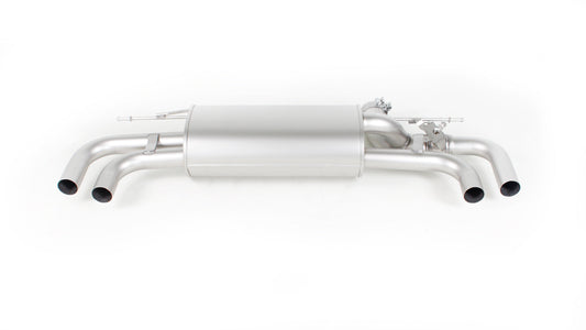 Remus Rear Silencer Axle-Back Exhaust Left & Right for BMW 6 Series E63/E64 645Ci (20032005, 245 kW)  Stainless Steel, Quad 102 mm Tailpipes, EEC Approved