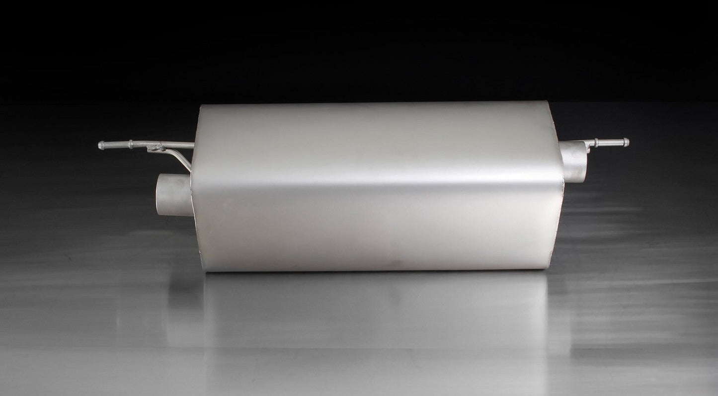 Racing Rear Silencer with Integrated valves using that use the OE valve control system from BMW with 2 tail pipes with 84 mm diameter tip. The tips are Street Race Black Chrome, straight, carbon insert. 2 tail pipes Ã˜ 84 mm Street Race Black Chrome, straight, carbon insert. Diameter 84mm. For BMW 1 Series F20/F21, LCI M135i, 240 kW, N55B30 2012-15