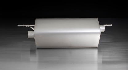 Racing Rear Silencer with Integrated valves using that use the OE valve control system from BMW with 2 tail pipes with 84 mm diameter tip. The tips are Street Race Black Chrome, straight, carbon insert. 2 tail pipes Ã˜ 84 mm Street Race Black Chrome, straight, carbon insert. Diameter 84mm. For BMW 1 Series F20/F21, LCI M135i, 240 kW, N55B30 2012-15