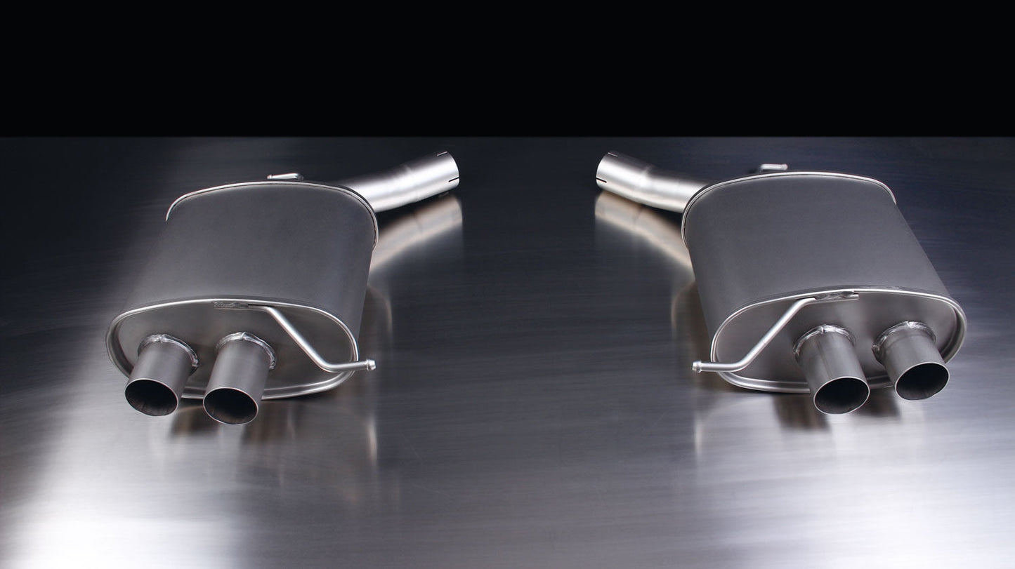 Remus Axle-Back Exhaust for BMW 5 Series 535i F10/F11 (2010-) – Quad 84mm Tips – Stainless Steel Rear Silencers/Back Box L/R – Sport Performance Mufflers – ECE Approved EU Road Legal – Non-GPF/OPF – F10 Saloon & F11 Touring