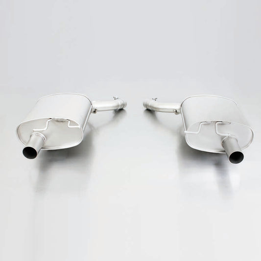 REMUS Exhaust Rear Silencer Axle-Back L/R for BMW 6 Series 650Ci E63/E64 (20032005, 245 kW)  Twin 98mm Tailpipes, Stainless Steel Back Box, EEC Approved, Non-GPF