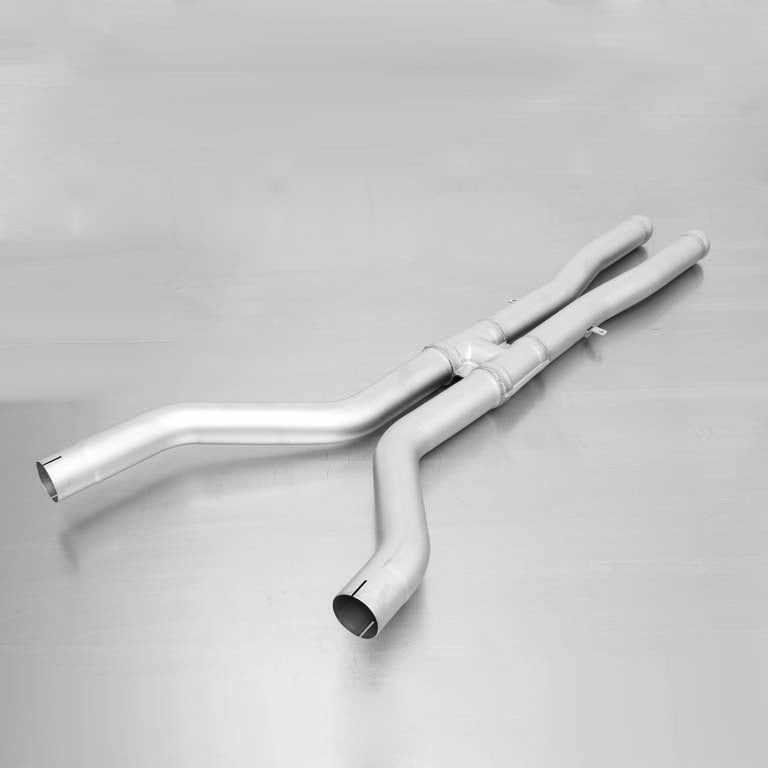 Remus Non-Resonated Cat-Back Racing Exhaust System for BMW M3 E90 E92 E93 (E9X) 2007+  Stainless Steel Quad Exit, 98mm Carbon/Black Chrome Tips  ECE Approved, No GPF/OPF