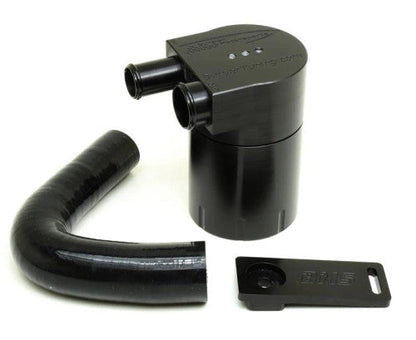 BMS Burger Motorsports S55 Oil Catch Can / Air Oil Separator AOS – Double-Baffle PCV Catch Tank for BMW M2 Competition M3 M4 (F87 F80 F82 F83) – Closed-Loop Crankcase Breather, Blow-By Control Kit