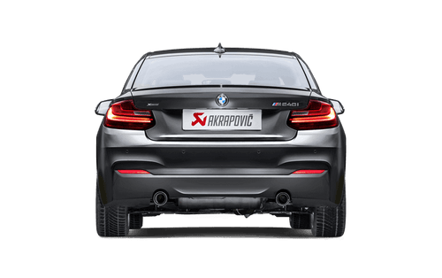 Akrapovic Evolution Line Stainless Steel Performance Exhaust + Link Pipe Set for BMW M240i (F22/F23) 2016-2017 - Valved Cat-Back, EC Approved, Carbon Fibre Tips
