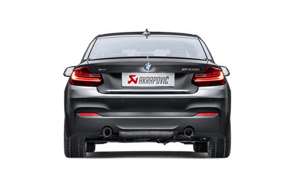 Akrapovic Evolution Line Stainless Steel Performance Exhaust + Link Pipe Set for BMW M240i (F22/F23) 2016-2017 - Valved Cat-Back, EC Approved, Carbon Fibre Tips