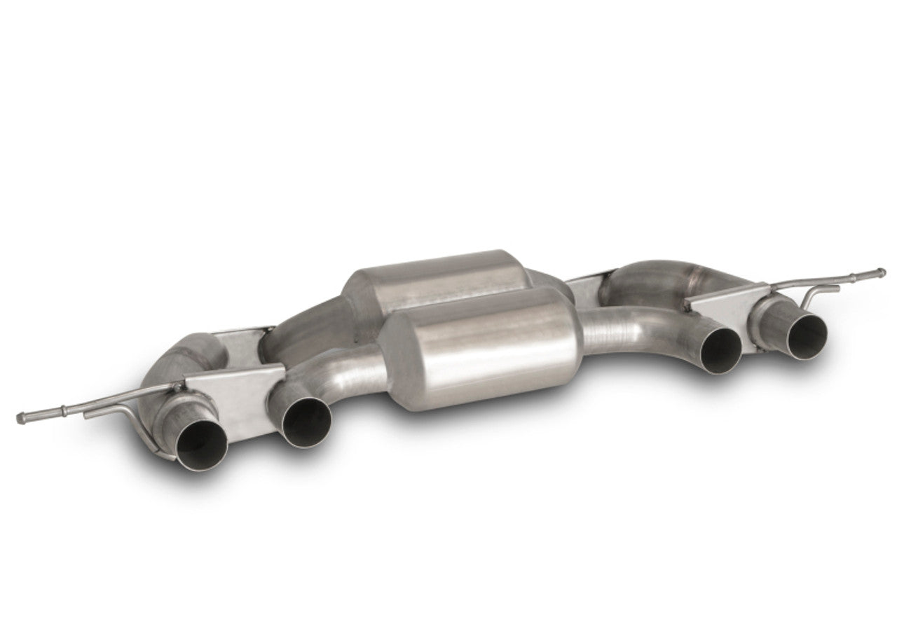 Remus Centre/Center Exit Axle-Back Exhaust for BMW M3/M4 G8x G80 G82 (2021+) – Racing Rear Section, S58 Performance, OPF/GPF Compatible – Fits M3 Competition & M4 Competition – Part No. 081021 1510 – 76mm Stainless Steel