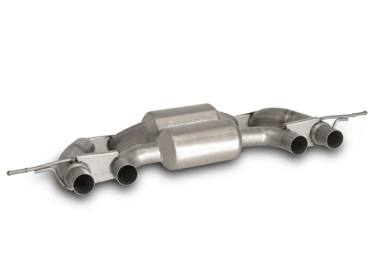 Remus Centre/Center Exit Axle-Back Exhaust for BMW M3/M4 G8x G80 G82 (2021+) – Racing Rear Section, S58 Performance, OPF/GPF Compatible – Fits M3 Competition & M4 Competition – Part No. 081021 1510 – 76mm Stainless Steel