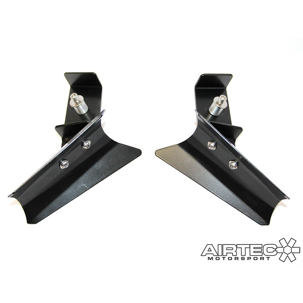 AIRTEC Motorsport Front Brake Cooling Guides/Ducts Kit for Ford Fiesta MK7 (ST180/ST200) - Pro-Series Black, No Drilling Required, Reduces Brake Fade