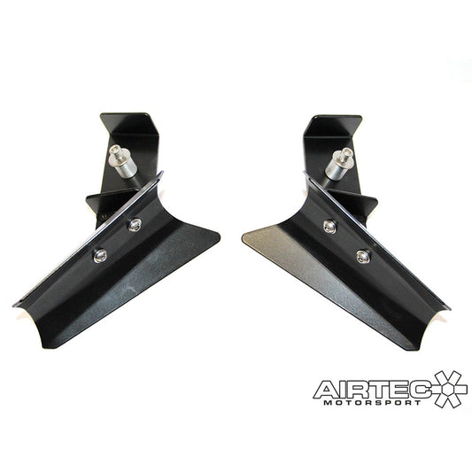 AIRTEC Motorsport Front Brake Cooling Guides/Ducts Kit for Ford Fiesta MK7 (ST180/ST200) - Pro-Series Black, No Drilling Required, Reduces Brake Fade