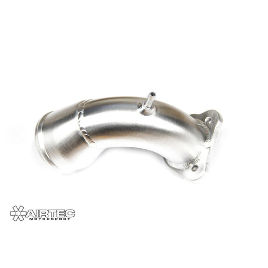 AIRTEC Motorsport Turbo Inlet/Intake Elbow Pipe for Ford Fiesta ST180 1.6 EcoBoost Mk7 (2013-2017) | High-Flow Big-Bore +10mm Compressor Inlet Tube | Gasket Included | Fits OE & Hybrid Turbos | Stage 1/2 Upgrade
