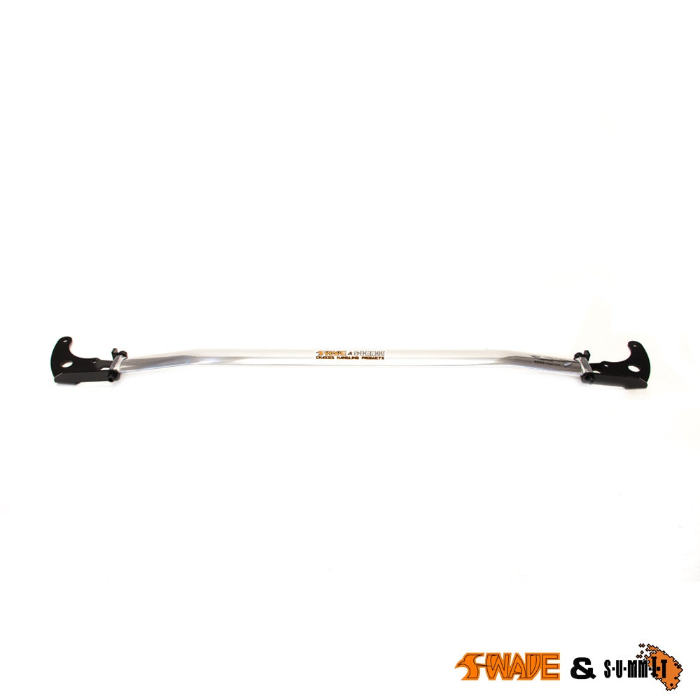 SWAVE & SUMMIT Front Upper Strut Brace/Strut Bar/Tower Brace for Ford Focus MK4 ST 2.3, 1.5 & 1.0 EcoBoost | Triple-Forged Monocoque Aluminium | Gloss Black | LHD/RHD