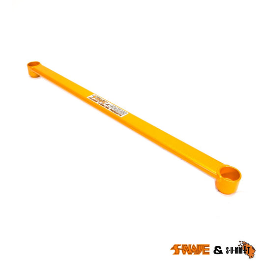 SWAVE & SUMMIT Front Lower Subframe Tie Bar/Control Arm Brace | Engine Cradle Brace/Front Cross Bar | Ford Focus MK4/Mk4 (2018+) ST 2.3, 1.0 & 1.5 EcoBoost | Underbody Chassis/Lower Arm Brace, Aluminium 2-Point