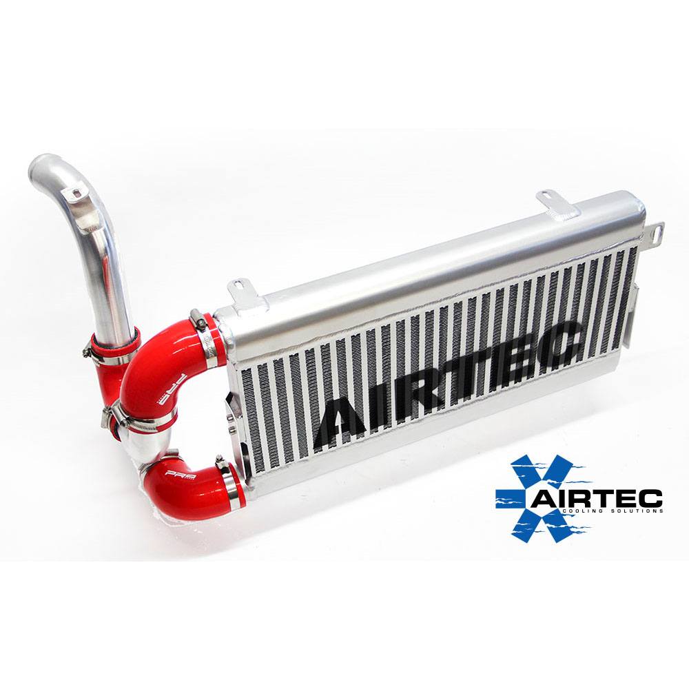 AIRTEC Motorsport Stage 2 Performance Intercooler FMIC Upgrade Kit for Ford Focus MK3/Mk3 1.0 EcoBoost (100/125/140PS) 2012–2018 – Uprated Front Mount Charge Air Cooler, 50mm Bar & Plate Core, Cast End Tanks – Pro-Series Black or Natural Silver